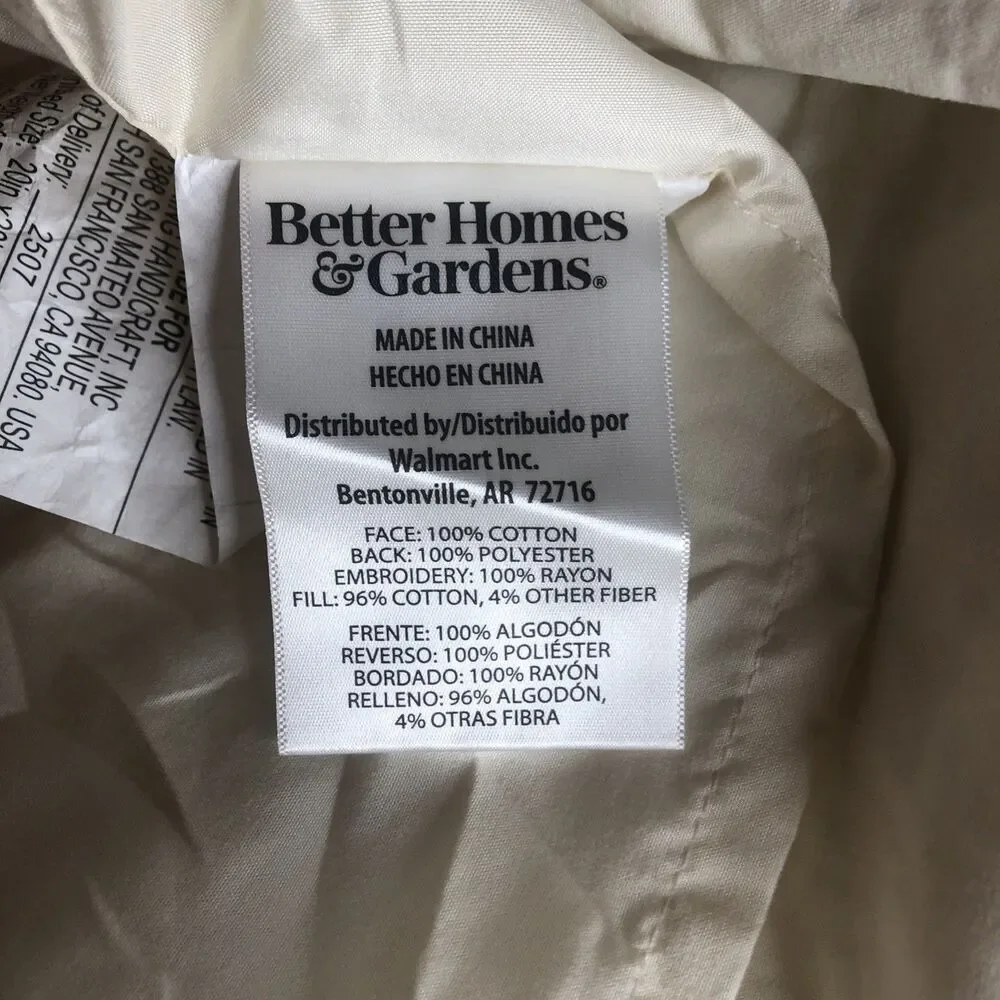 Better Homes & Gardens 2-Piece Burgundy Sham-Hannalore Standard Pillow (2 Count)